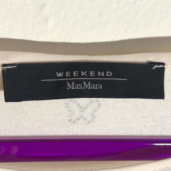 Max Mara Weekend silk and viscose cream tunic top - Picture 5 of 9